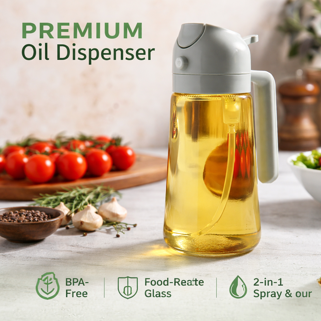 2 in 1 Oil Sprayer Bottle